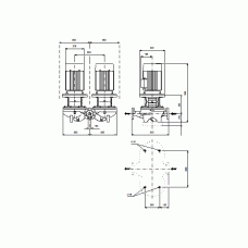 Сдвоенный центробежный насос Grundfos TPD 150-70/6 A-F-A-BAQE 3x400 В, 970 об/мин